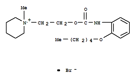 1-(2-HYDROXYETHYL)-1-METHYLPIPERIDINIUM BROMIDE O-(PENTYLOXY)CARBANILATECAS
