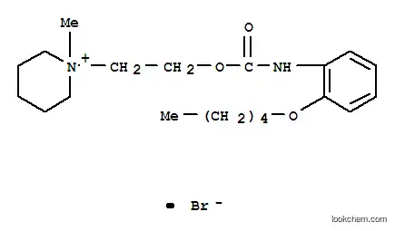 Molecular Structure of 70939-51-4 (1-methyl-1-[2-({[2-(pentyloxy)phenyl]carbamoyl}oxy)ethyl]piperidinium bromide)