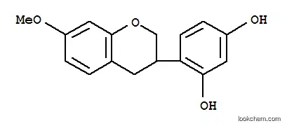 Molecular Structure of 71772-21-9 (1,3-Benzenediol,4-(3,4-dihydro-7-methoxy-2H-1-benzopyran-3-yl)-)