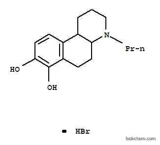 Molecular Structure of 71803-52-6 (Benzo[f]quinoline-7,8-diol,1,2,3,4,4a,5,6,10b-octahydro-4-propyl-, hydrobromide (1:1))