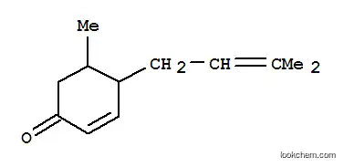 Molecular Structure of 71820-50-3 (5-Methyl-4-(3-methyl-2-butenyl)-2-cyclohexen-1-one)