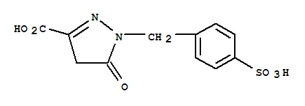 1H-Pyrazole-3-carboxylicacid, 4,5-dihydro-5-oxo-1-[(4-sulfophenyl)methyl]-