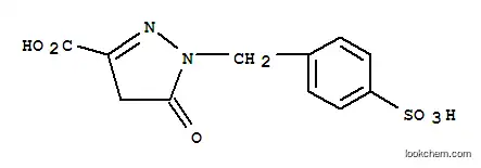 Molecular Structure of 71849-96-2 (4,5-dihydro-5-oxo-1-[(4-sulphophenyl)methyl]-1H-pyrazole-3-carboxylic acid)
