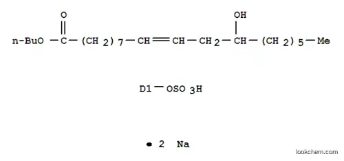 Molecular Structure of 71873-02-4 (disodium 1-butyl (R)-12-oxido(sulphonatooxy)oleate)