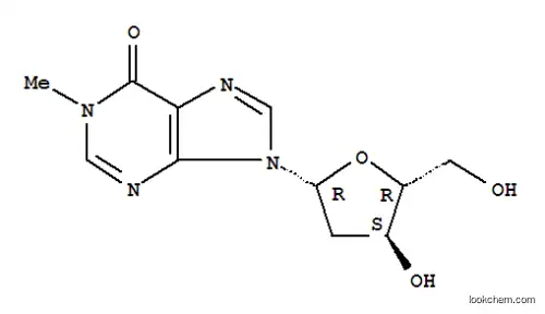 Molecular Structure of 72398-31-3 (9-(2-deoxypentofuranosyl)-1-methyl-1,9-dihydro-6H-purin-6-one)