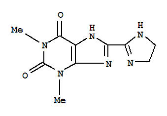 1H-Purine-2,6-dione,8-(4,5-dihydro-1H-imidazol-2-yl)-3,9-dihydro-1,3-dimethyl- cas  7248-06-8