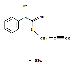 2H-Benzimidazol-2-imine,1-ethyl-1,3-dihydro-3-(2-propyn-1-yl)-, hydrobromide (1:1)