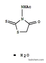 Molecular Structure of 73855-54-6 (N-ACETAMIDORHODANINE MONOHYDRATE)