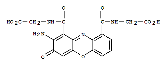 7401-53-8,Glycine,N,N'-[(2-amino-3-oxo-3H-phenoxazine-1,9-diyl)dicarbonyl]di- (8CI),NSC 67108