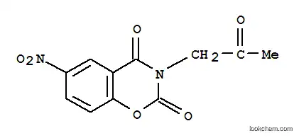 Molecular Structure of 7466-69-5 (6-nitro-3-(2-oxopropyl)-2H-1,3-benzoxazine-2,4(3H)-dione)