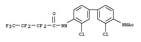 75042-10-3,Butanamide,N-[4'-(acetylamino)-3,3'-dichloro[1,1'-biphenyl]-4-yl]-2,2,3,3,4,4,4-heptafluoro-,