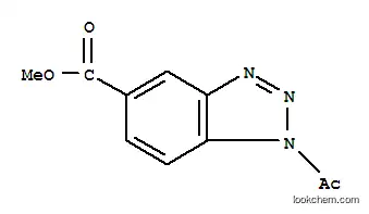 Molecular Structure of 7505-59-1 (methyl 1-acetyl-1H-benzotriazole-5-carboxylate)