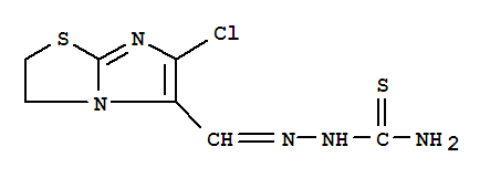 Hydrazinecarbothioamide,2-[(6-chloro-2,3-dihydroimidazo[2,1-b]thiazol-5-yl)methylene]- cas  75224-81-6
