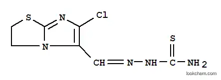 Molecular Structure of 75224-81-6 (6-chloro-2,3-dihydroimidazo[2,1-b][1,3]thiazole-5-carbaldehyde thiosemicarbazone)