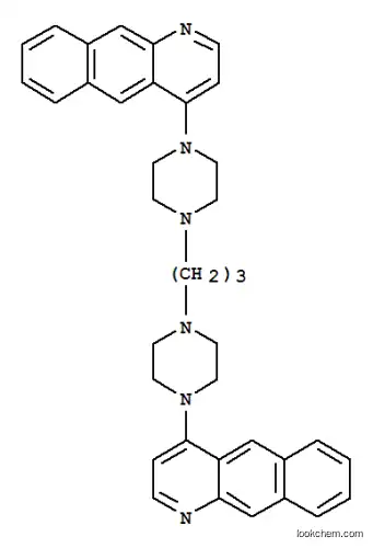 Molecular Structure of 78093-88-6 (Benzo[g]quinoline,4,4'-(1,3-propanediyldi-4,1-piperazinediyl)bis- (9CI))