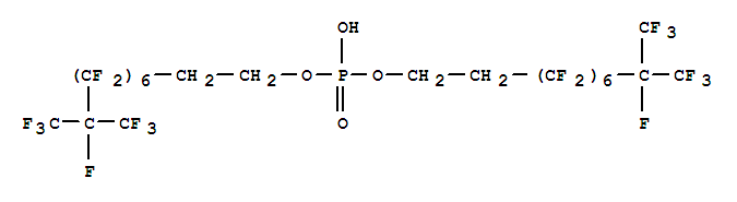1-Decanol,3,3,4,4,5,5,6,6,7,7,8,8,9,10,10,10-hexadecafluoro-9-(trifluoromethyl)-,hydrogen phosphate (9CI)
