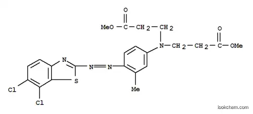 Molecular Structure of 79044-53-4 (methyl N-[4-[(6,7-dichloro-2-benzothiazolyl)azo]-3-methylphenyl]-N-(3-methoxy-3-oxopropyl)-beta-alaninate)
