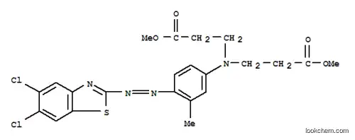 Molecular Structure of 79044-54-5 (methyl N-[4-[(5,6-dichloro-2-benzothiazolyl)azo]-3-methylphenyl]-N-(3-methoxy-3-oxopropyl)-beta-alaninate)