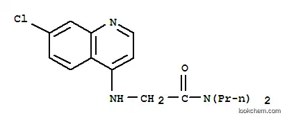 Molecular Structure of 80008-09-9 (2-[(7-chloroquinolin-4-yl)amino]-N,N-dipropyl-acetamide)