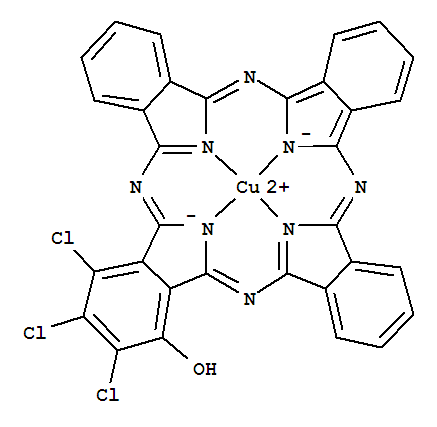 80042-44-0,Copper,[2,3,4-trichloro-29H,31H-phthalocyanin-1-olato(2-)-N29,N30,N31,N32]-, (SP-4-1)-(9CI),29H,31H-Phthalocyanin-1-ol,2,3,4-trichloro-, copper complex
