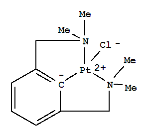82112-96-7,Platinum,[2,6-bis[(dimethylamino-kN)methyl]phenyl-kC]chloro-, (SP-4-3)-,Platinum,[2,6-bis[(dimethylamino)methyl]phenyl-C,N,N']chloro-, (SP-4-3)-; 1,3-Benzenedimethanamine,N,N,N',N'-tetramethyl-, platinum complex;(2,6-Bis((dimethylamino)methyl)phenyl)(chloro)platinum;(2,6-Bis((dimethylamino)methyl)phenyl-kC,kN,kN')(chloro)platinum; NSC 372325