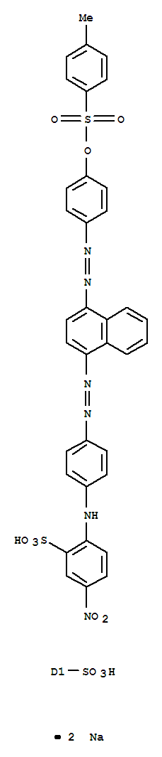 Naphthalenesulfonicacid,1-[[4-[[(4-methylphenyl)sulfonyl]oxy]phenyl]azo]-4-[[4-[(4-nitro-2-sulfophenyl)amino]phenyl]azo]-,disodium salt (9CI)