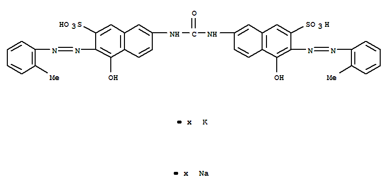 2-Naphthalenesulfonicacid, 7,7'-(carbonyldiimino)bis[4-hydroxy-3-[(2-methylphenyl)azo]-, potassiumsodium salt (9CI)