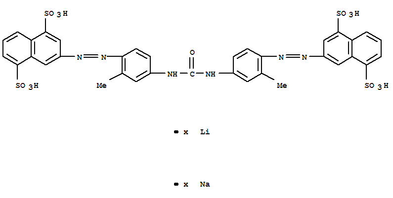 1,5-Naphthalenedisulfonicacid, 3,3'-[carbonylbis[imino(2-methyl-4,1-phenylene)azo]]bis-, lithium sodiumsalt (9CI)
