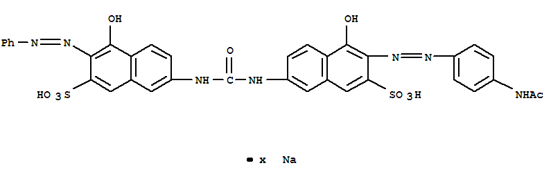 2-Naphthalenesulfonicacid,3-[[4-(acetylamino)phenyl]azo]-4-hydroxy-7-[[[[5-hydroxy-6-(phenylazo)-7-sulfo-2-naphthalenyl]amino]carbonyl]amino]-,sodium salt (9CI)
