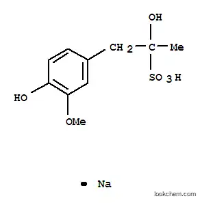 Molecular Structure of 83682-27-3 (sodium alpha,4-dihydroxy-3-methoxy-alpha-methylbenzeneethanesulphonate)