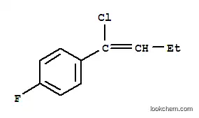 Molecular Structure of 83783-53-3 (1-(1-chloro-1-butenyl)-4-fluorobenzene)