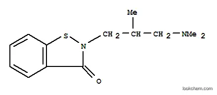 Molecular Structure of 84012-55-5 (2-[3-(dimethylamino)-2-methylpropyl]-1,2-benzisothiazol-3(2H)-one)