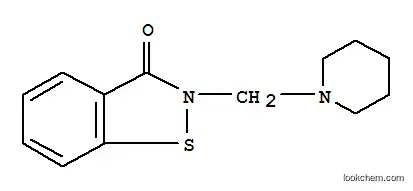 Molecular Structure of 84012-57-7 (2-(1-piperidinylmethyl)-1,2-benzisothiazol-3(2H)-one)