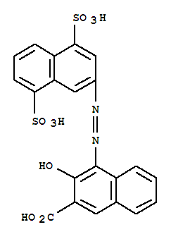 4-[(4,8-DISULFO-2-NAPHTHYL)AZO]-3-HYDROXY-2-NAPHTHOIC ACID