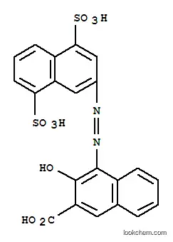 Molecular Structure of 84030-35-3 (4-[(4,8-disulpho-2-naphthyl)azo]-3-hydroxy-2-naphthoic acid)