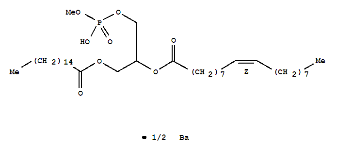 9-Octadecenoic acid(9Z)-, 1-[[(hydroxymethoxyphosphinyl)oxy]methyl]-2-[(1-oxohexadecyl)oxy]ethylester, barium salt (2:1)