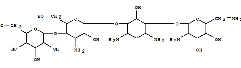 D-Streptamine,O-2,6-diamino-2,6-dideoxy-a-D-glucopyranosyl-(1?4)-O-[O-a-D-glucopyranosyl-(1?4)-3-amino-3-deoxy-a-D-glucopyranosyl-(1?6)]-2-deoxy- (9CI)