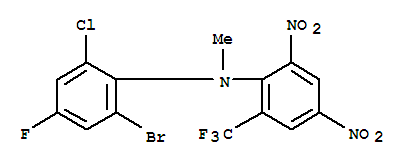 84529-65-7,2-bromo-6-chloro-N-[2,4-dinitro-6-(trifluoromethyl)phenyl]-4-fluoro-N-methylaniline,