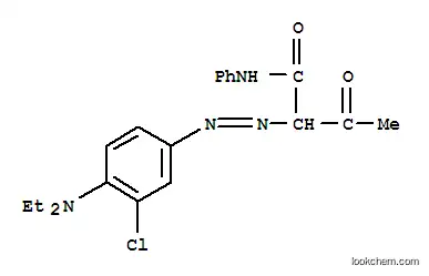Molecular Structure of 84604-35-3 (2-[[3-chloro-4-(diethylamino)phenyl]azo]-3-oxo-N-phenylbutyramide)