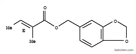 Molecular Structure of 84604-39-7 (1,3-benzodioxol-5-ylmethyl 2-methylcrotonate)