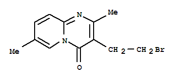 4H-Pyrido[1,2-a]pyrimidin-4-one,3-(2-bromoethyl)-2,7-dimethyl-