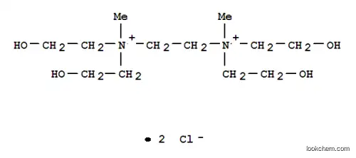 Molecular Structure of 85117-92-6 (ethylenebis[bis(2-hydroxyethyl)methylammonium] dichloride)