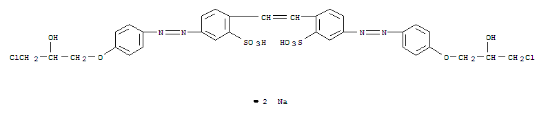 85136-26-1,disodium 4,4'-bis[[4-(3-chloro-2-hydroxypropoxy)phenyl]azo]stilbene-2,2'-disulphonate,2,2'-Stilbenedisulfonicacid, 4,4'-bis[[p-(3-chloro-2-hydroxypropoxy)phenyl]azo]-, disodium salt (7CI)