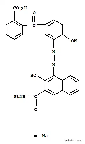 Molecular Structure of 85204-11-1 (sodium 2-[4-hydroxy-3-[[2-hydroxy-3-[(phenylamino)carbonyl]-1-naphthyl]azo]benzoyl]benzoate)