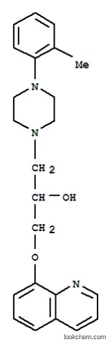 Molecular Structure of 85239-23-2 (1-Piperazineethanol, 4-(2-methylphenyl)-alpha-((8-quinolinyloxy)methyl )-)