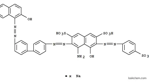 Molecular Structure of 85750-05-6 (4-amino-5-hydroxy-3-[[4'-[(2-hydroxy-1-naphthyl)azo][1,1'-biphenyl]-4-yl]azo]-6-[(4-sulphophenyl)azo]naphthalene-2,7-disulphonic acid, sodium salt)