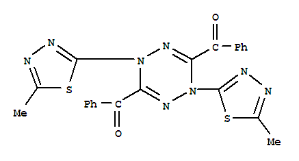 85810-99-7,[1,4-bis(5-methyl-1,3,4-thiadiazol-2-yl)-1,4-dihydro-1,2,4,5-tetrazine-3,6-diyl]bis(phenylmethanone),1,2,4,5-Tetrazine,methanone deriv.