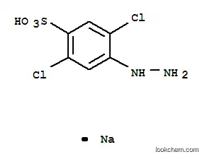 Molecular Structure of 85959-67-7 (sodium 2,5-dichloro-4-hydrazinobenzenesulphonate)