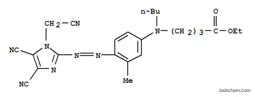 Molecular Structure of 86772-44-3 (ethyl 4-[butyl[4-[[4,5-dicyano-1-(cyanomethyl)-1H-imidazol-2-yl]azo]-m-tolyl]amino]butyrate)