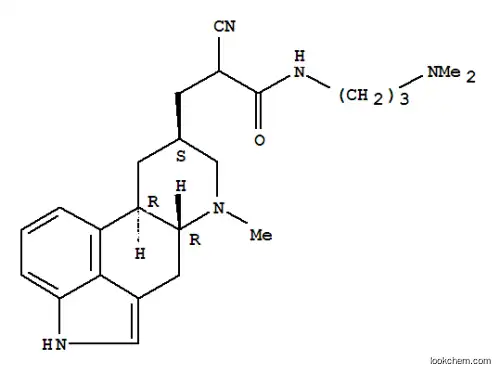 Molecular Structure of 88133-15-7 (Ergoline-8-propanamide,a-cyano-N-[3-(dimethylamino)propyl]-6-methyl-,(8b)- (9CI))